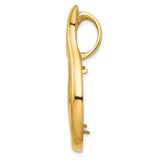 14k Yellow Gold coin bezel for US $25 American Eagle Platinum — alternate view