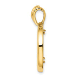 14k Yellow Gold coin bezel for Isle of Man Cat — alternate view