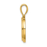 14k Yellow Gold coin bezel for Australian $15 Lunar Series 3 — alternate view