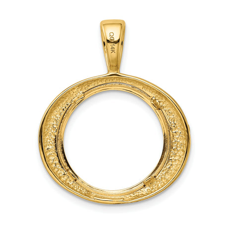 14k Yellow Gold coin bezel for Australian $15 Lunar Series 3 — additional image