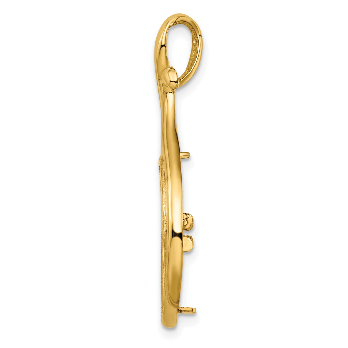 14k Yellow Gold coin bezel for Australian $15 Lunar Series 3 — alternate view