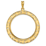 14k Yellow Gold coin bezel for UK £100 Britannia Series 3 — additional image