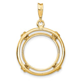 14k Yellow Gold coin bezel for Australian $15 Koala — additional image