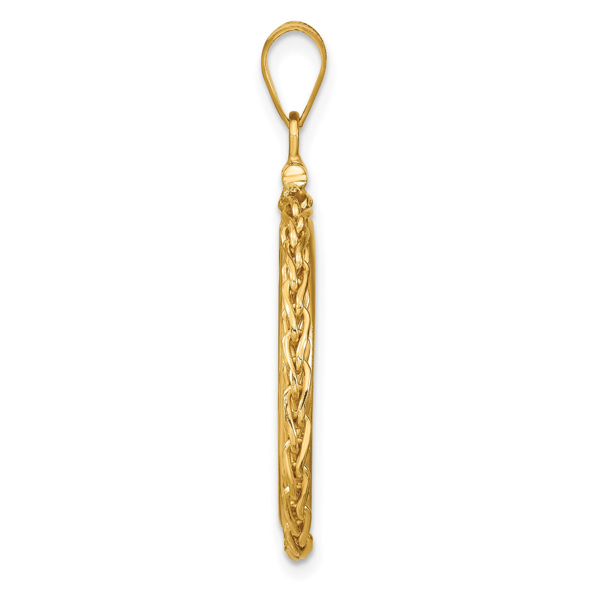 14k Yellow Gold coin bezel for Australian $25 Kangaroo — alternate view