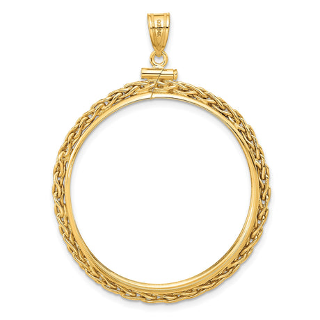 14k Yellow Gold coin bezel for Australian $100 Koala — additional image