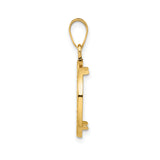 14k Yellow Gold coin bezel for Isle of Man Cat — alternate view