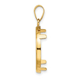 14k Yellow Gold coin bezel for Australian $25 Kangaroo — alternate view
