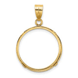 14k Yellow Gold coin bezel for Australian $25 Kangaroo — additional image