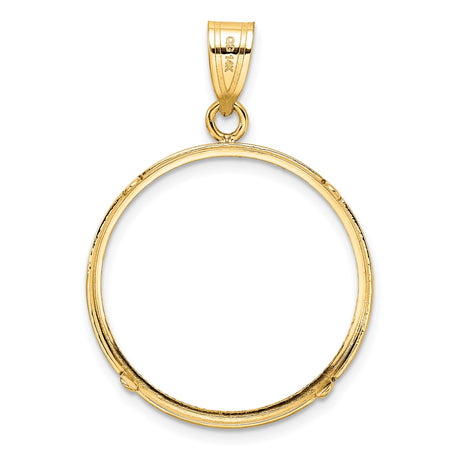 14k Yellow Gold coin bezel for US $25 American Eagle Platinum — additional image