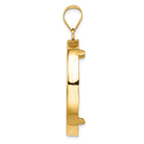 14k Yellow Gold coin bezel for Isle of Man 1/2 Crown Cat — alternate view