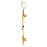 39.5 mm 14k Yellow Gold coin bezel pendant — alternate view