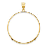 39.5 mm 14k Yellow Gold coin bezel pendant — additional image