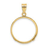 14k Yellow Gold coin bezel for Australian $25 Kangaroo — additional image