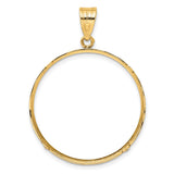 14k Yellow Gold coin bezel for Isle of Man 1/2 Crown Cat — additional image