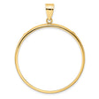 Mexican 50 Pesos Gold Centenario Coin Bezel Pendant Prong Set Plain Polished