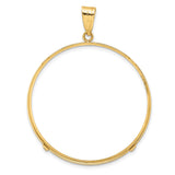 39.5 mm 14k Yellow Gold coin bezel pendant — additional image