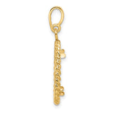 14k Yellow Gold coin bezel for Australian $15 Lunar Series 3 — alternate view