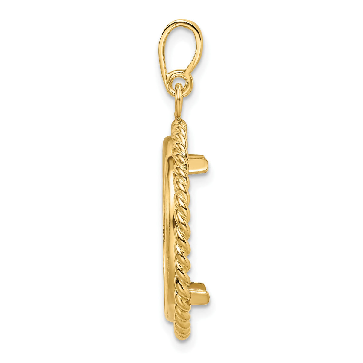14k Yellow Gold coin bezel for Australian $25 Kangaroo — alternate view