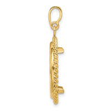 14k Yellow Gold coin bezel for Australian $25 Kangaroo — alternate view