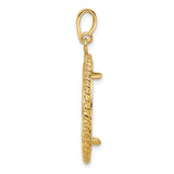 14k Yellow Gold coin bezel for US $25 American Eagle Platinum — alternate view