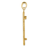 39.5 mm 14k Yellow Gold coin bezel pendant — alternate view