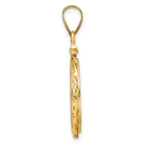 14k Yellow Gold coin bezel for Australian $15 Lunar Series 3 — alternate view