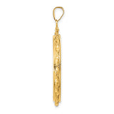 14k Yellow Gold coin bezel for Isle of Man 1/2 Crown Cat — alternate view
