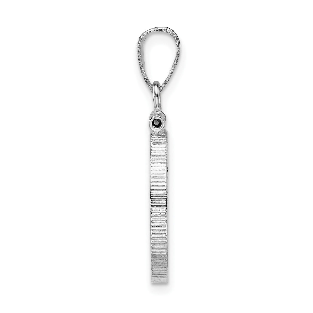 14k White Gold coin bezel for Australian $15 Kangaroo — alternate view