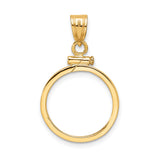 14k Yellow Gold coin bezel for Australian $15 Lunar Series 3 — additional image