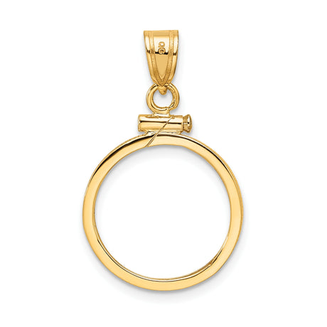 14k Yellow Gold coin bezel for Australian $15 Kangaroo — additional image