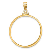 14k Yellow Gold coin bezel for Isle of Man 1/2 Crown Cat — additional image