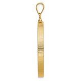 14k Yellow Gold coin bezel for Isle of Man £5 Angel Series 1 — alternate view