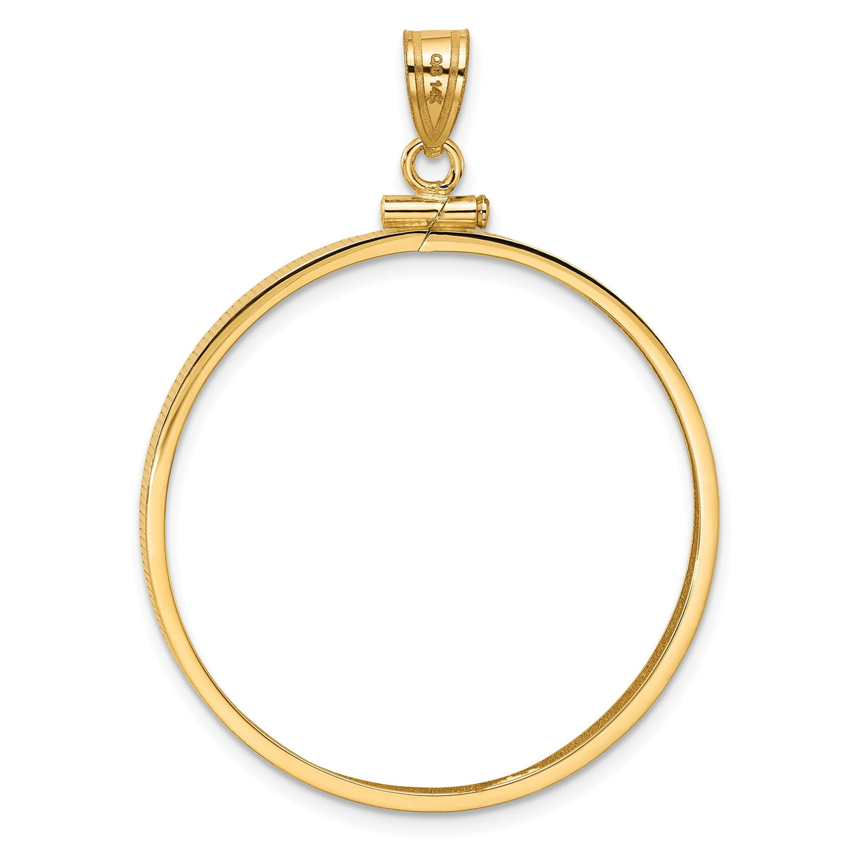 14k Yellow Gold coin bezel for US $100 American Eagle Platinum — additional image