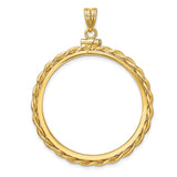 14k Yellow Gold coin bezel for Australian $100 Koala — additional image