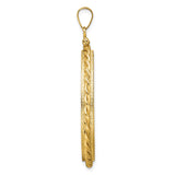 14k Yellow Gold coin bezel for UK £100 Britannia Series 3 — alternate view