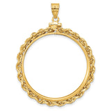 14k Yellow Gold coin bezel for Australian $100 Koala — additional image