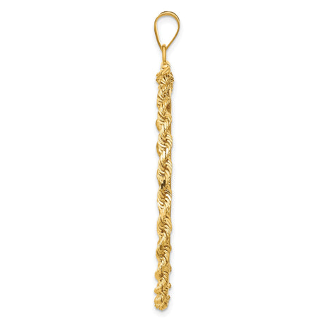 39.5 mm 14k Yellow Gold coin bezel pendant — alternate view