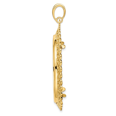 14k Yellow Gold coin bezel for US $100 American Eagle Platinum — alternate view