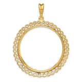 14k Yellow Gold coin bezel for Isle of Man £5 Noble Series 3 — additional image