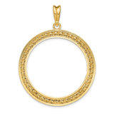 14k Yellow Gold coin bezel for Australian $100 Nugget — additional image