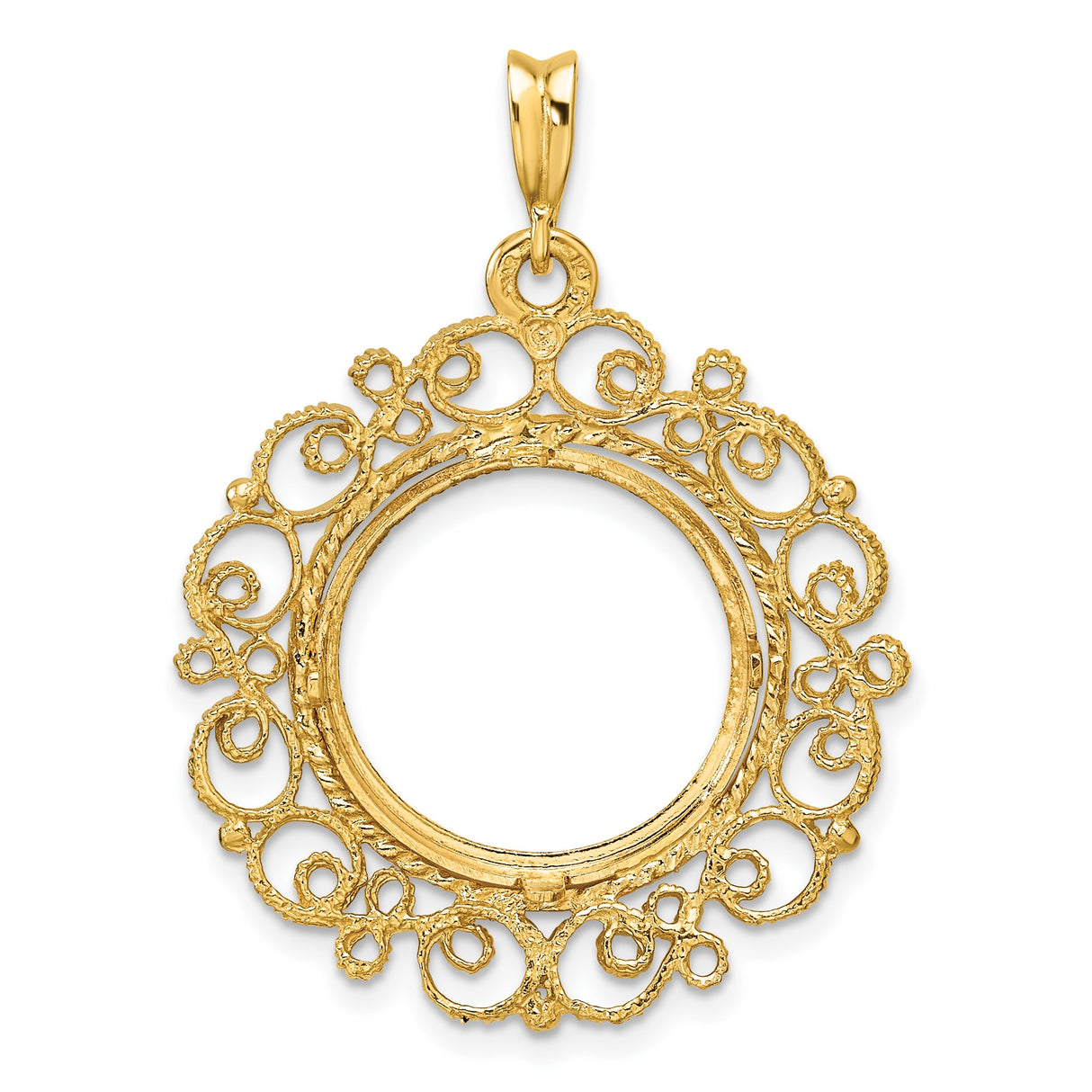 14k Yellow Gold coin bezel for Australian $15 Koala — additional image