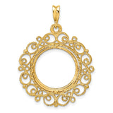 14k Yellow Gold coin bezel for Australian $15 Koala — additional image