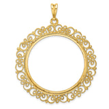 14k coin bezel for Austria 2,000 Schillings / €100 Philharmonic — additional image