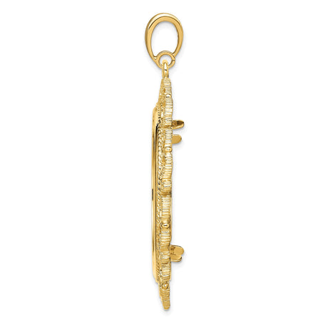 14k Yellow Gold coin bezel for US $100 American Eagle Platinum — alternate view