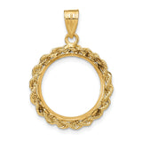 14k Yellow Gold coin bezel for Australian $15 Koala — additional image
