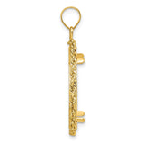 14k Yellow Gold coin bezel for US $25 American Eagle Platinum — alternate view
