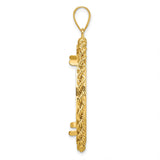 14k Yellow Gold coin bezel for Isle of Man 1 Crown Cat — alternate view