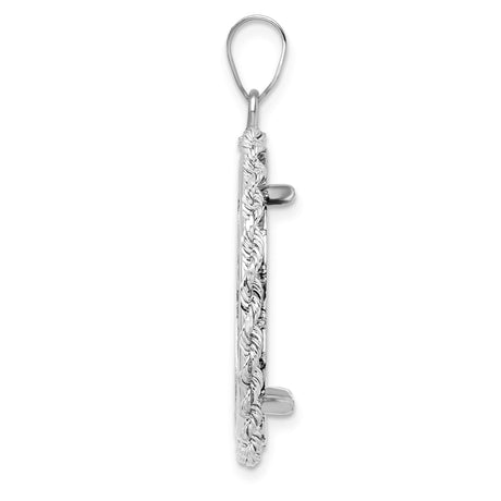 14k White Gold coin bezel for US $25 American Eagle Platinum — alternate view