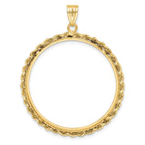 14k Yellow Gold coin bezel for Australian $100 Koala — additional image