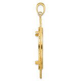 14k Yellow Gold coin bezel for Isle of Man 1 Crown Cat — alternate view